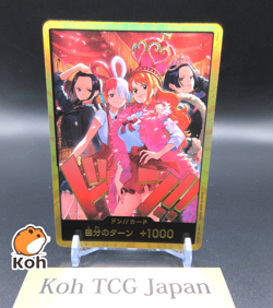ONE PIECE Card Game Heroines Edition Gold Don 1 Card Nami Hancock Robin Uta NM - Image 1