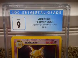 Alakazam Legendary Collection HOLO cgc 9 MINT Pokemon 2002 1/110 psa card ccg - Image 2