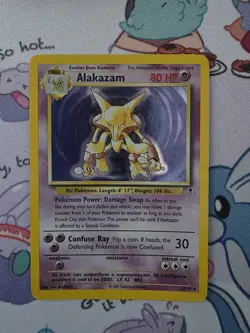 Alakazam Holo Rare 1/110 MP Moderate Play Legendary Collection LC 2002 Pokemon - Image 1