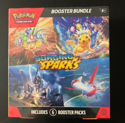 Pokemon TCG Scarlet & Violet Surging Sparks 6 Booster Pack Bundle Factory Sealed - Image 1