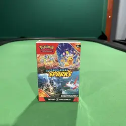 Pokemon TCG Scarlet & Violet Surging Sparks 6 Booster Pack Bundle Factory Sealed - Image 1