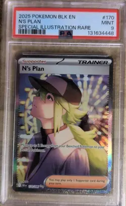 2025 Pokemon Black Bolt Ns Plan Special Illustration Rare #170 PSA 9 - Image 1