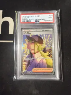 2025 Pokemon Black Bolt Ns Plan Special Illustration Rare SIR #170 PSA 9 - Image 1