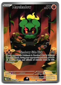 Marshadow 146/132 - Mega Evolution Illustration Rare Pokemon TCG - NM Card - Image 1