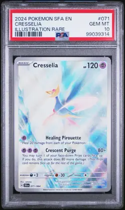 Pokemon TCG Cresselia Illustration Rare 071/064 SV Shrouded Fable PSA 10 English - Image 1