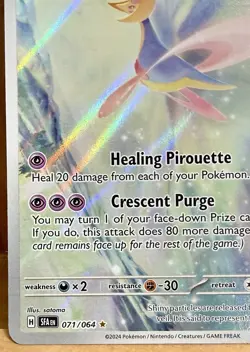 Cresselia 071/064 SV: Shrouded Fable Illustration Rare Full Art Holo Pokemon TCG - Image 2