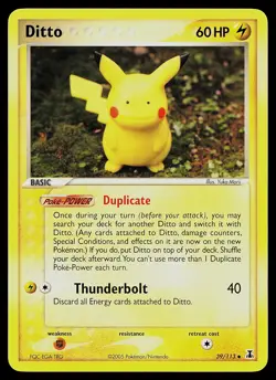 Pokemon Card - Ditto Pikachu Delta Species 39/113 Uncommon - Image 1