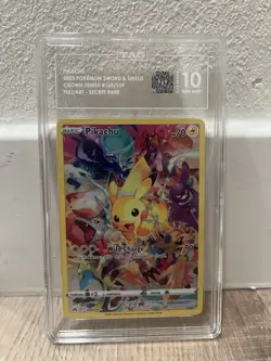 Pokemon TCG Crown Zenith Pikachu Full Art Secret Rare Card 160/159 - Image 1
