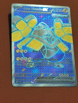 Pokemon Iron Hands EX TCG Full Art Holo Ultra Rare Card 223/182 Paradox Rift - Image 5