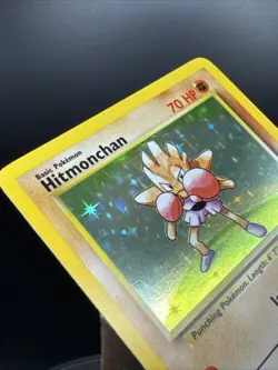 Hitmonchan 7/102 Base Set Rare Holo Pokemon Card WOTC 1999 - LP / NM - Image 5