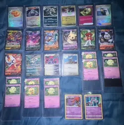 Pokemon Trading Card Lot Of 87 Illustrations Full Arts EX Phantasmal Mega - Image 4