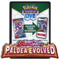Pokemon TCG Live Code Card - Scarlet & Violet Paldea Evolved - 5 Booster Codes - Image 1