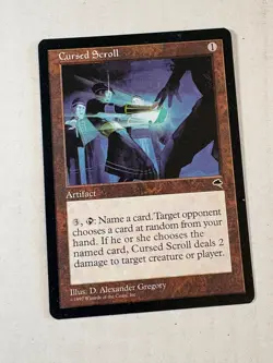 Cursed Scroll Tempest Regular Magic the Gathering Moderately Played - Image 2