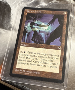 Magic the Gathering - Tempest - RARE - Cursed Scroll - LP/NM - Image 3