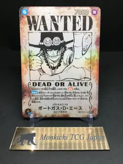 Portgas D. Ace OP13-119 SEC SP Wanted Japanese ONE PIECE Carrying on His Will NM - Image 1