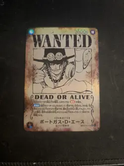 Portgas D. Ace OP13-119 SEC SP Wanted Japanese ONE PIECE Carrying on His Will NM - Image 1