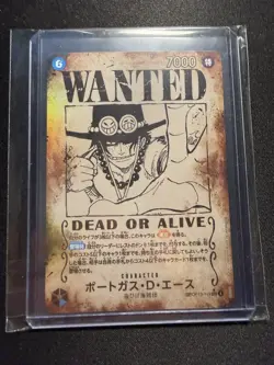 Portgas D. Ace WANTED SP Alt Art OP13-119 SEC Carrying on His Will Japanese NM - Image 1