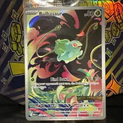 2025 Pokemon Bulbasaur 133/132 Mega Evolution Stamped Promo Sealed in Plastic - Image 2