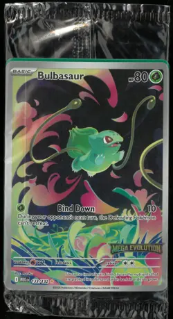 2025 Pokemon Mega Evolution Bulbasaur Stamped Promo 133/132 Sealed - Image 1