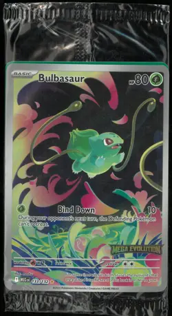 2025 Pokemon Mega Evolution Bulbasaur Stamped Promo 133/132 Sealed - Image 1