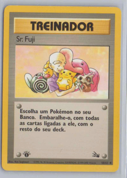 1999 Pokemon Fossil Set 1st Edition Mr. Fuji 58/62 Uncommon Portuguese - Image 1