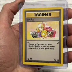 Mr. Fuji 58/62 1st Edition Regular Non Holo WoTC Pokemon Fossil Set NM English - Image 2