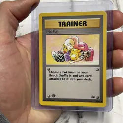 Mr. Fuji 58/62 1st Edition Regular Non Holo WoTC Pokemon Fossil Set NM English - Image 2