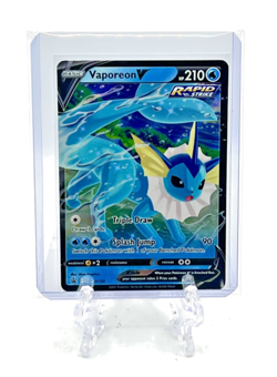 VAPOREON V 2021 Pokemon TCG Sword & Shield #SWSH150 BLACK STAR PROMO FULL ART - Image 3