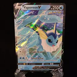 Vaporeon V SWSH150 SWSH: Sword & Shield Promo Cards Holo NM - Pokemon TCG - Image 2