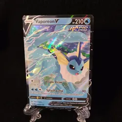 Vaporeon V SWSH150 SWSH: Sword & Shield Promo Cards Holo NM - Pokemon TCG - Image 5