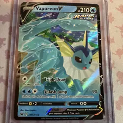 Vaporeon V SWSH150 *Sword & Shield Promo Card* Pokemon TCG - Image 1