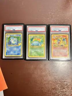 NEAR Sequential Set PSA 10 Pokemon Charizard Blastoise Venusaur 2021 Celebration - Image 1