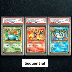 ALL PSA 10 Sequential Set Pokemon 25th Charizard Blastoise Venusaur 2021 Japan - Image 1
