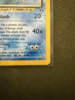 Pokemon TCG Neo Discovery Kabutops Holo 6/75 - Image 5