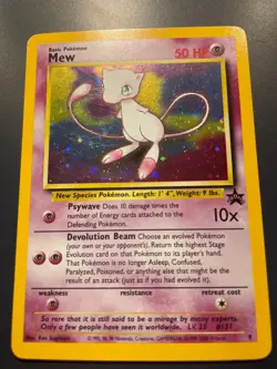 Pokemon Mew Wotc Black Star Promo Holo #9 LP - Image 3
