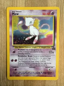 Mew #9 Pokemon TCG Black Star Promo Holo Foil Vintage WOTC - LP SWIRL - Image 1