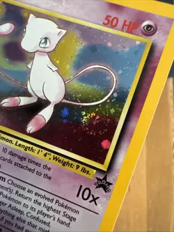 Mew #9 Pokemon TCG Black Star Promo Holo Foil Vintage WOTC - LP SWIRL - Image 3