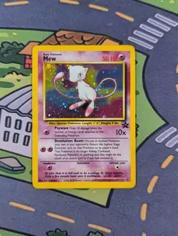 Mew Holo WOTC Black Star PROMO - #9 Pokemon Card - LP - Image 1