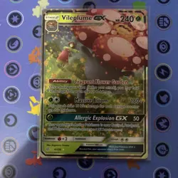 2019 POKEMON VILEPLUME GX 4/236 -COSMIC ECLIPSE -RARE-HOLO - NM/MINT - Image 1