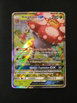 2019 Pokemon TCG Vileplume GX 4/236 Sun & Moon Cosmic Eclipse Holo Ultra Rare - Image 1