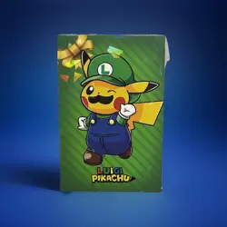 Pokemon 2024 Card Database Christmas Set Mario & Luigi Pikachu Green Cracked Ice - Image 1