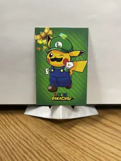 Pokemon 2024 Card Database Christmas Set Mario & Luigi Pikachu Green Cracked Ice - Image 4