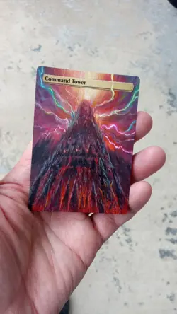 MtG Command Tower Full Magic Altered Hand Painted Art Original Alter - Image 2