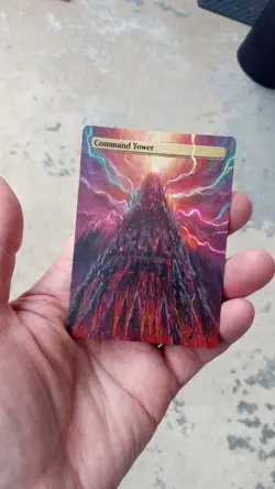 MtG Command Tower Full Magic Altered Hand Painted Art Original Alter - Image 5