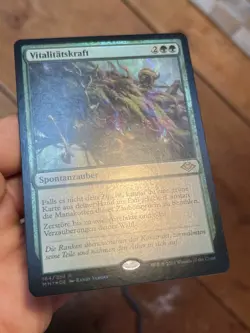 GERMAN Foil • Force of Vigor • Front NM / Back LP • Modern Horizons • Mtg (1875) - Image 2