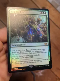 GERMAN Foil • Force of Vigor • Front NM / Back LP • Modern Horizons • Mtg (1875) - Image 4