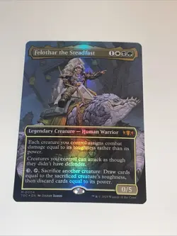 Felothar the Steadfast Borderless FOIL (M) Tarkir: Dragonstorm Commander (TDM) - Image 1
