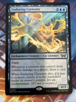 Enduring Curiosity Duskmourn: House of Horror Foil NM-M Unplayed 0051 - Image 1