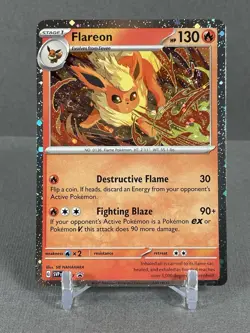 Pokemon TCG Flareon Promo 167 Cosmo Holo With Double Swirl Costco - Image 1