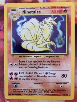 TCG POKEMON BASE SET - VULPIX & NINETALES SET - NM ENGLISH - VINTAGE 1999 - Image 4